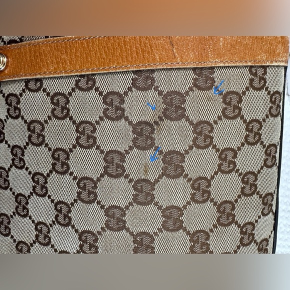 🤎Gucci Abbey Monogram Zip Tote-has wear - Picture 11 of 15